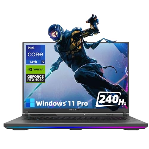 Image of ASUS ROG Strix G16(2024) Laptop - 16 inch 16:10 QHD 240Hz Display, Intel 24-Core i9-14900HX, NVIDIA RTX 4070, 64GB DDR5, 1TB SSD, Backlit Keyboard, WiFi 6E, Windows 11 Pro & Lifetime Microsoft Office