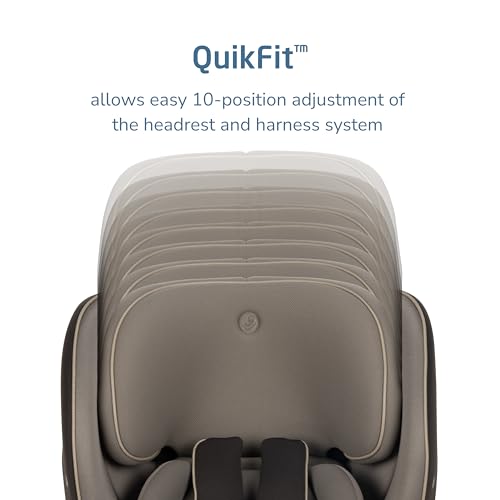 Image of Maxi-Cosi Andi 360 Rotating All-in-One Baby Convertible Car Seat, Rear-Facing, Forward Facing Car Seat, Infant Toddler Booster, Easy Rotation, Tension System, Harness Adjust, Truffle