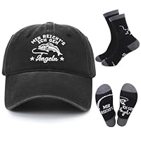 kodinsiivous Geschenke für Angler Lustige Geburtstagsgeschenke für Männer Baseball Cap und Lustige Socken Herren Geburtstag Geschenke für Papa,Opa,Ehemann,Sohn,Freund