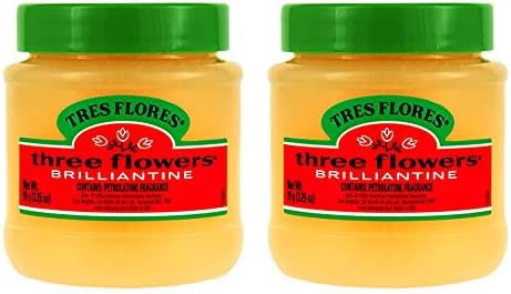 Three Flowers Solid Brilliantine Pomade, Men Hair Styling, 2 pack