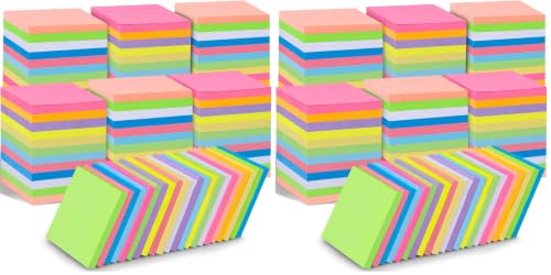Image of 120 Pack Sticky Notes Bulk 3x3 Inch 12 Colors Self Stick Memo Pads