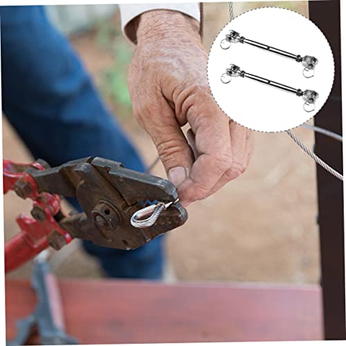 Cabilock Juego de 2 Tensores para Cable de Acero Inoxidable con Diseño de Quijada para Tensión Ajustable en Cuerdas y Redes, Uso Exterior miniatura 6