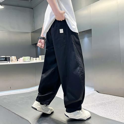 Boys Casual Pants Summer Lightweight Outdoor Trousers Elastic Waist Comfortable Clothing for Ages 4-12 Daily3