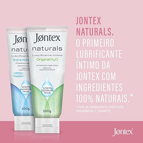 Jontex Naturals - Gel Lubrificante Íntimo natural - Extra Hidratação - 100g c/Ác. Hialurônico