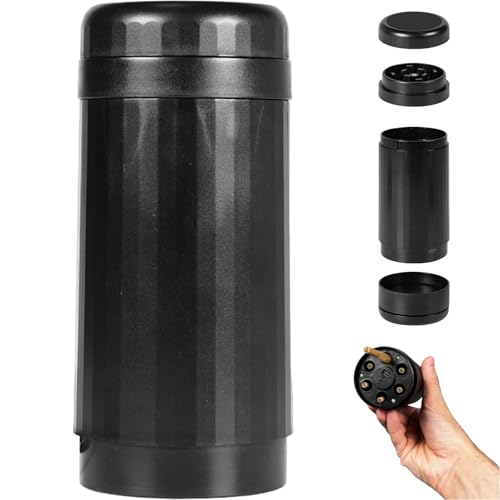 Generic 2in1 Roller Grinder, 2025 Upgrade, Roller Electric Grinder and Cone Filler, Portable Swifty Roll Cylinder Grinder Machine (1PCS, Black)