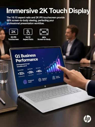 Image of HP OmniBook 3 14 2K Touch Laptop Snapdragon X 16GB DDR5 1TB SSD AI PC