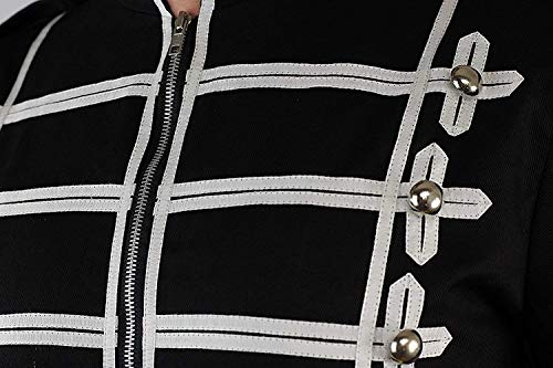 Ro Rox Steampunk Military Drummer Parade Jacket Emo Punk Men’s Jackets Gothic Clothing3