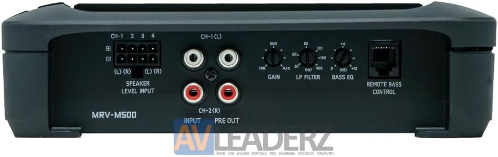 Alpine MRV-M500 Mono V-Power Digital Amplifier input and control side