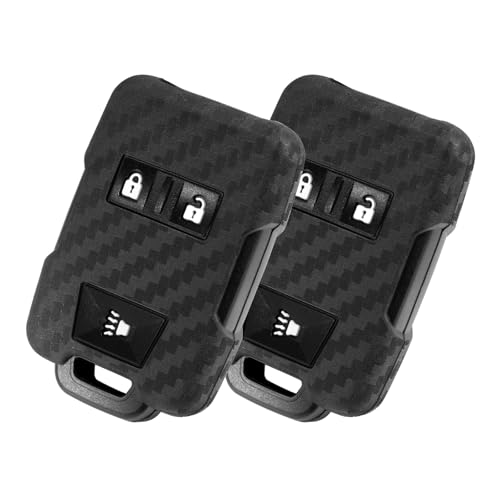 Coque de clé silicone pour GMC Sierra - Rénovez votre boîtier usé avec le motif carbone x2