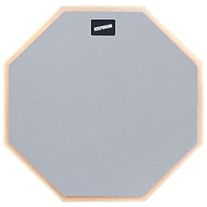 keepdrum DP-GY 12″ Practice Pad Grau Schlagzeug Drumpad Übungspad 12 Zoll