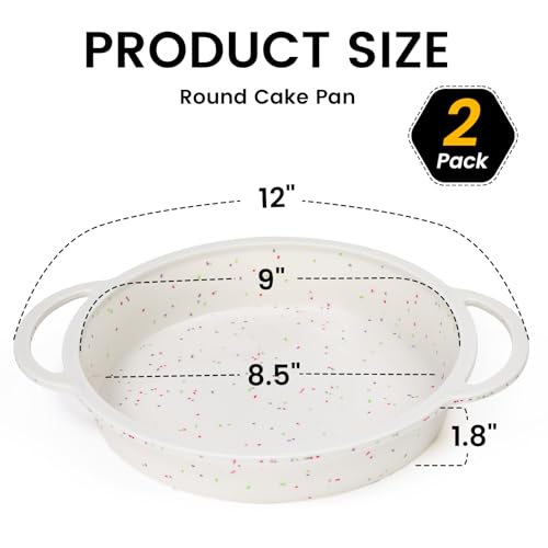 Vinino Silicone Round Cake Pan Set With Metal Reinforced Frame thumb #3