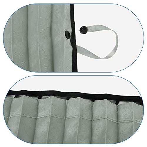 Image of ZATOOTO Car Side Window Sun Shade - 2 Pcs Grey Magnetic Privacy Sunshades - Curtain Keeps Cooler Screen for Baby Sleeping