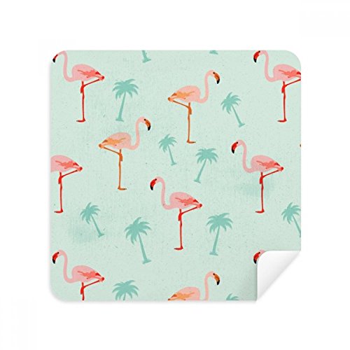 Chiffon en suède flamant rose pour nettoyer les lunettes et écrans de téléphone x2