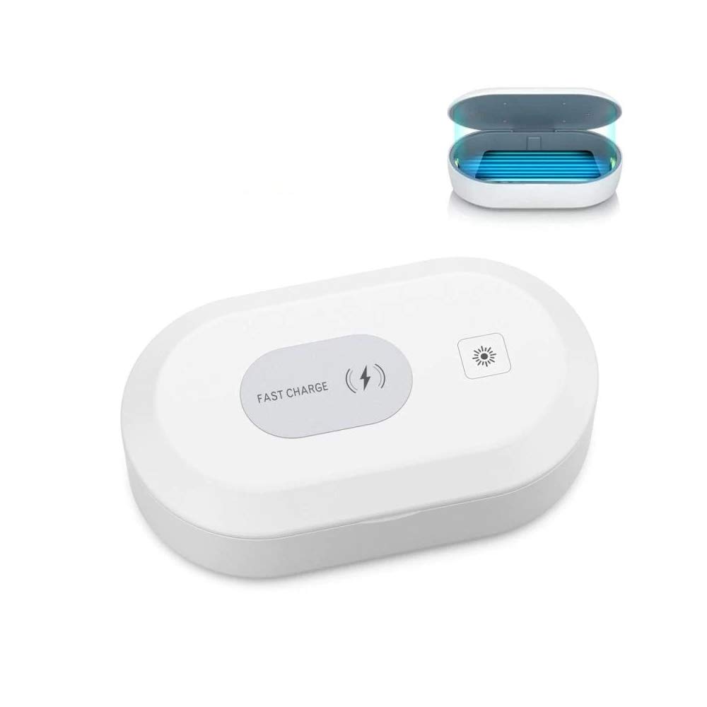Trands TR-DIS575 UV Disinfection Box with Wireless Charger, White