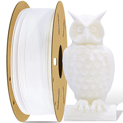 DO3D 3D Printing Filament White PLA Printer Material, Tidy Winding Tangle-Free High...