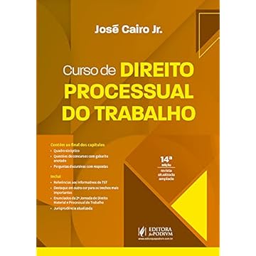 Capa do livro Curso De Direito Processual Do Trabalho - 14ed/21