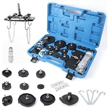 Brake Master Cylinder Bleeder Kit 12Pcs Brake Bleeder Adapter with Japanese Quick Connector Master Cylinder Adapter Set Brake Pressure Bleeder Adapter Kit Fit for Toyota/Ford Master Cylinder Adapter
