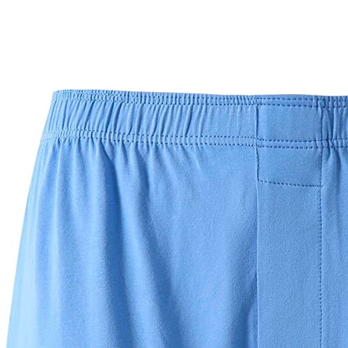 Men's Total Support Pouch Underwear Classic Woven Boxers with Functional Fly Pack Soft Cotton Underpant2