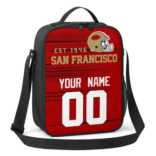 Image of San Francisco Lunch Bag Custom Name and Number Personalized Gifts