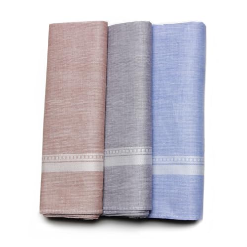 Image of Bonjour Safari Collection Premium Cotton Handkerchiefs For Men - Pack of 6