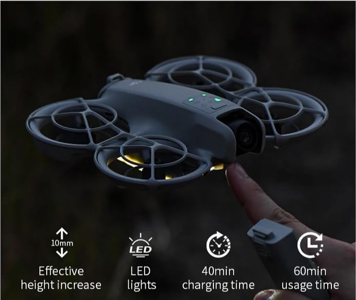 Coyktonty Night Lighting Landing Gear for DJI NEO,Rechargeable LED Night Flying Lights