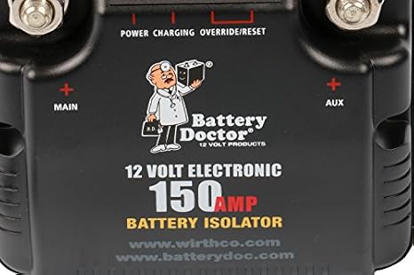Battery Isolator, 100A, Black