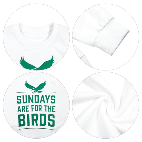 Image of Boys Girls Football Sweatshirt Vintage Bird Graphic Pullover Tops 5-14Y