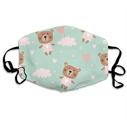 Anti Dust Mouth Black For Womens MensYouth Brown Bear