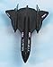 Hot Wings Planes SR-71 Blackbird (Without Drone) with Connectible Runway Die Cast Plane in Aviation Museums Nationwide, Black