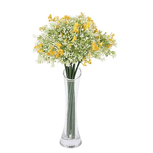 Ferns 'N' PetalsFerns 'N' Petals Beautiful White & Yellow Color Artificial Flower Bunch for Home Décor || Living Room || Birthday Gift
