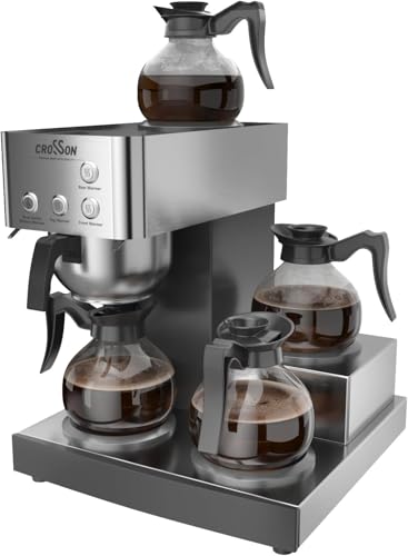 Crosson 12-Cup Commercial Coffee Brewer with Decanters