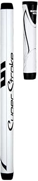 SuperStroke Zenergy Tour 1.0 Golf Putter Grip with No Taper Enhanced SPYNE Technology, New Multi-Zone Texturing, White/Black