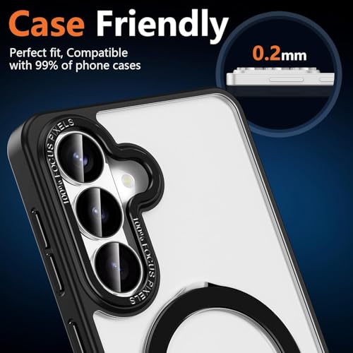 Image of Premium Camera Lens Protector Compatible For Samsung Galaxy S26 Ultra 5G (Silver) Camera Lens Protector - 9H Tempered Glass, Military-Grade Anti-Scratch, Case-Friendly, Easy Install Frame
