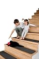 EdenProducts Patent Pending Non Slip Carpet Stair Treads, Set of 15, Rug Non Skid Runner for Grip and Beauty. Safety Slip Resistant for Kids, Elders, and Dogs. 8" X 30", Gray, Pre Applied Adhesive