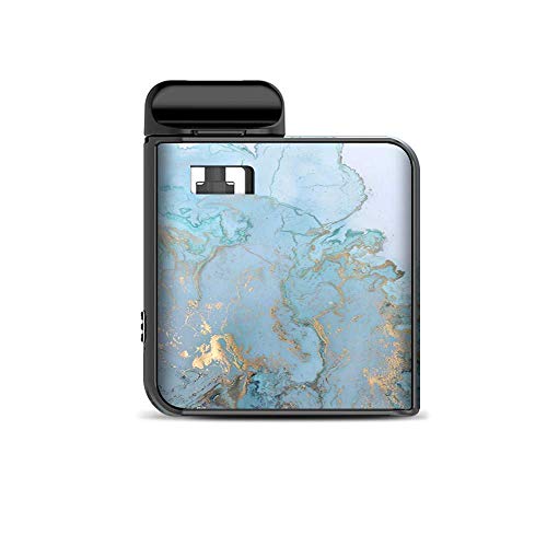 IT'S A SKIN Decal Vinyl Wrap Compatible with Smok Mico Kit/Teal Blue Gold