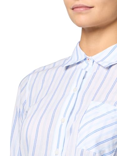 Image of Nautica Women's Button Front Long Sleeve Roll Tab Shirt