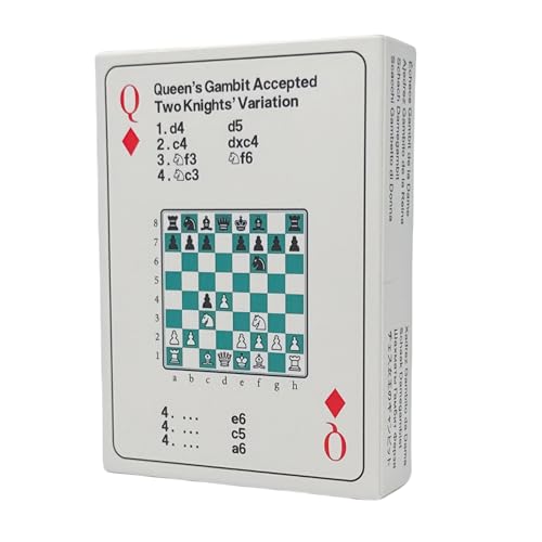 Chess Opening Strategy Cards (Queen’s Gambit): 52 Playing Cards with Classic Tactics for Training and Coaching, Fun and Educational, for Students,...