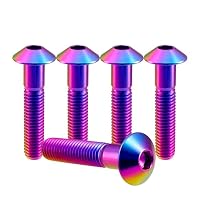 Tornillos Cabeza Botón Plateado Tornillos De Titanio Cabeza Botón