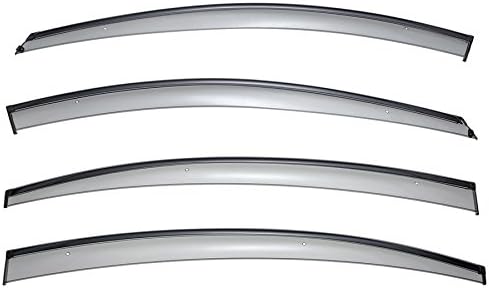 WellVisors Window Visors Wind Deflectors Compatible with Chevrolet Chevy 2011-2015 Cruze Sedan with Black Trim Rain Guards 3-847CH001