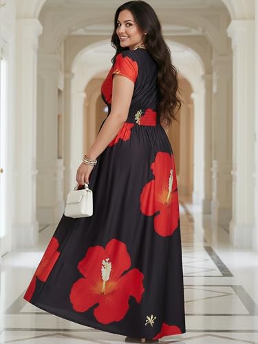 Image of KOH KOH Womens Long Modest Floor Length Flowing Summer Print Maxi Dress
