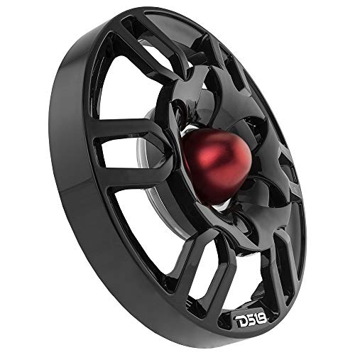 DS18 PRO-GTW6BK Speaker Cover with Bullet Tweeter - 6.5-Inch, ABS Plastic Universal Grill