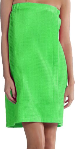 Image of BY LORA Womens Lightweight Waffle Spa Wrap Towel, Quick-Dry Body, Multi Colors