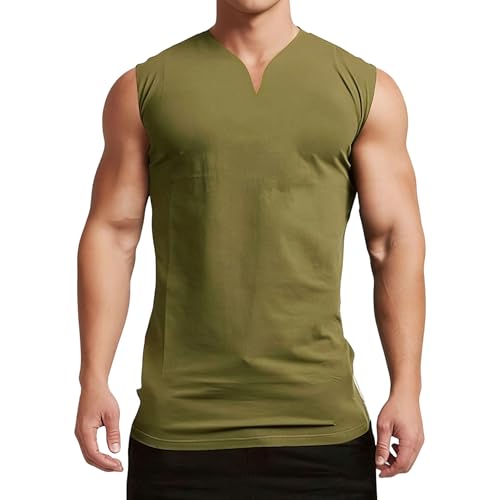 Camiseta activa atlética con cuello en V para hombre perfecta para fitness y running
