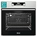 Hisense BSA5222AX - Horno función vapor y Multifunción, Eficiente, capacidad 71 L, acero inoxidable, guía telescópica incluida, cristal extraíble de fácil limpieza, puerta blindada doble cristal