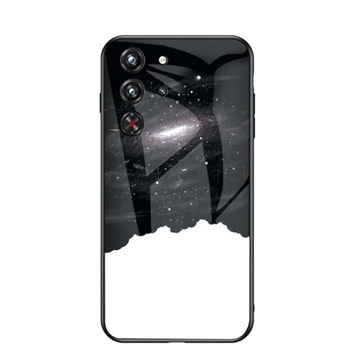 携帯ケース 対応機種 for ZTE Nubia RedMagic 10 (Pro) (Plus) / 10S Pro (Plus) 保護ケース 3 in 1【PCガラスバックパネル+TPUシリコーン】 White