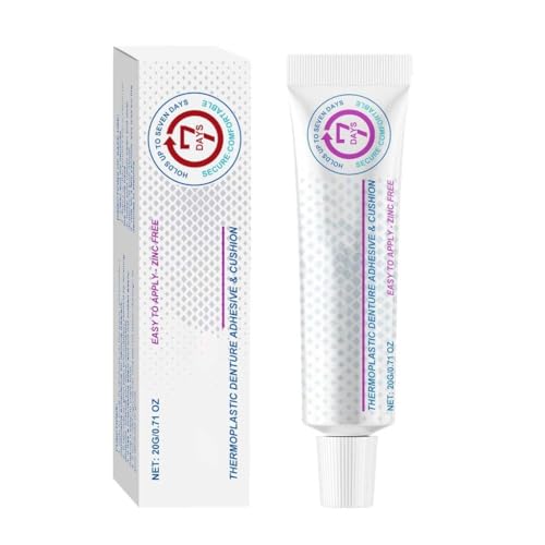 Jeremytis Thermoplastic Denture Adhesive, Jeremytis Denture Adhesive, Denture Fixation Adhesive, Thermoplastic Adhesive for Dentures, Improve Comfort (1pc)