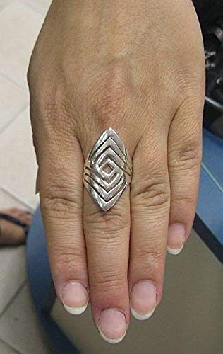Elegante lungo anello in argento 925 R000909 Empress