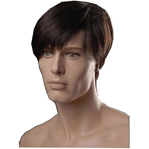 KOLIGHT European USA Men Wigs Brown Wigs Short Hair Wig Cosplay Cover