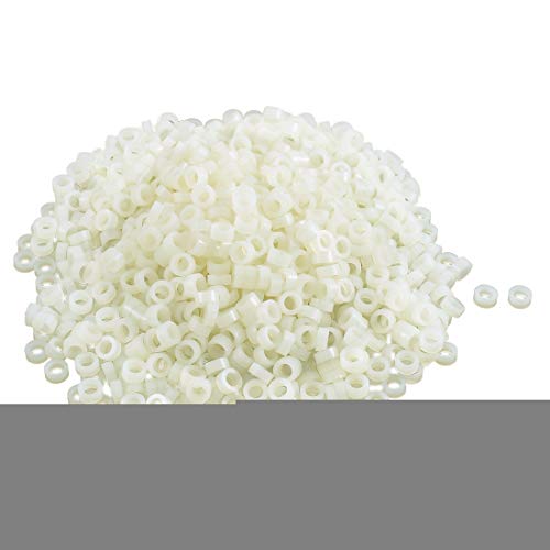 Aexit PCB 7 Spacers & Standoffs x 4 x 3mm Round Straight Tube Nylon Spacer Standoffs Standoffs 1000pcs