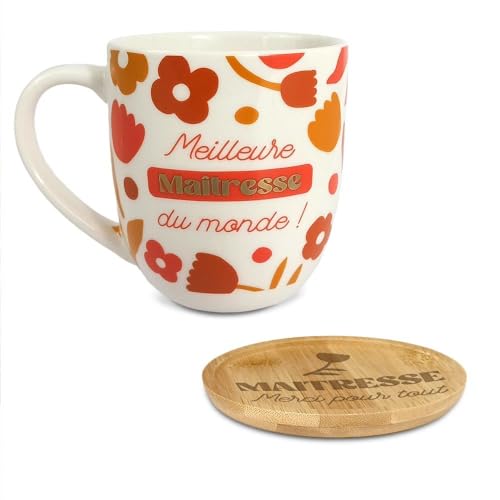 SUD TRADING COMPANY Cofanetto caffè (tazza e sottobicchiere) modello migliore padrona del mondo